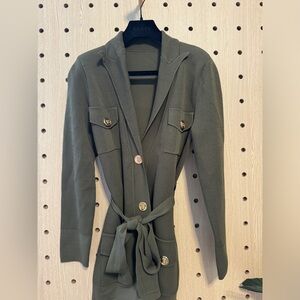 Knit medium coat（sold)